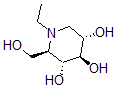 CAS 登录号：72458-42-5， (2R,3R,4R,5S)-1-乙基-2-(羟基甲基)哌啶-3,4,5-三醇