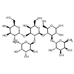 CAS 登录号：72468-43-0， 6-脱氧-alpha-L-吡喃半乳糖基-(1->3)-[6-脱氧-alpha-L-吡喃半乳糖基-(1->2)-[alpha-D-吡喃半乳糖基-(1->3)]-beta-D-吡喃半乳糖基-(1->4)]-D-吡喃葡萄糖