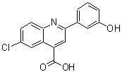 CAS 登录号：724749-33-1， 6-氯-2-(3-羟基苯基)-4-喹啉羧酸