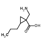 CAS 登录号：724773-11-9， 1-(氨基甲基)-2-丙基环丙烷羧酸
