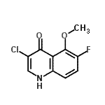 CAS 登录号：724787-66-0， 3-氯-6-氟-5-甲氧基-4(1H)-喹啉酮