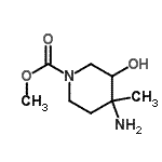 CAS 登录号：724790-30-1， 甲基4-氨基-3-羟基-4-甲基-1-哌啶羧酸酯