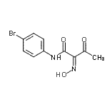 CAS 登录号：725-74-6， (2Z)-N-(4-溴苯基)-2-(羟基亚胺)-3-氧代丁酰胺