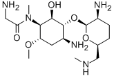 CAS#: 72503-79-8, 2-Amino-N-[(1S,2R,3R,4S,6S)-4-Amino-3-[(2R,3R,6S)-3-Amino-6-(Methylaminomethyl)Oxan-2-Yl]Oxy-2-Hydroxy-6-Methoxycyclohexyl]-N-Methylacetamide