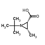 CAS 登录号：725201-81-0， (2S,3S)-3-甲基-1-(2-甲基-2-丙基)-2-氮丙啶羧酸