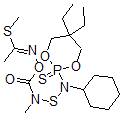 CAS 登录号：72542-60-0， N-((((环己基(5,5-二乙基-1,3,2-二氧磷杂环己烷-2-基)氨基)硫代)甲基氨基)羰基)-乙烷亚氨基硫代甲酸甲酯P-硫化物