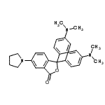 CAS 登录号：72548-77-7， 3,3-二[4-(二甲基氨基)苯基]-6-(1-吡咯烷基)-2-苯并呋喃-1(3H)-酮