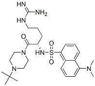 CAS 登录号：72561-48-9， 2-[(4S)-5-(4-叔丁基哌啶-1-基)-4-[(5-二甲基氨基萘-1-基)磺酰基氨基]-5-氧代戊基]胍