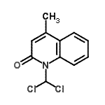 CAS 登录号：72566-83-7， 1-(二氯甲基)-4-甲基-2(1H)-喹啉酮
