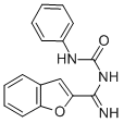 CAS 登录号：72583-91-6， N-((苯基氨基)羰基)-2-苯并呋喃甲脒