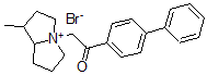 CAS 登录号：72586-42-6， 2-(1-甲基吡咯里西啶-4-鎓-4-基)-1-(4-苯基苯基)乙酮溴化物