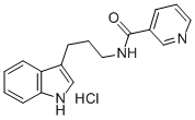 CAS 登录号：72612-05-6， N-[3-(1H-吲哚-3-基)丙基]吡啶-3-甲酰胺盐酸盐