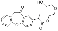 CAS 登录号：72619-41-1， 2-(2-羟基乙氧基)乙基2-(6-氧代-5H-苯并[b][1]苯并氧杂卓-8-基)丙酸酯