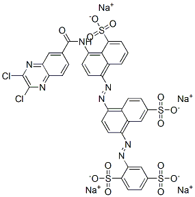 CAS#: 72639-37-3, Tetrasodium 2-[4-[4-[(2,3-Dichloroquinoxaline-6-Carbonyl)Amino]-5-Sulfonatonaphthalen-1-Yl]Diazenyl-7-Sulfonatonaphthalen-1-Yl]Diazenylbenzene-1,4-Disulfonate