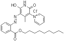 CAS#: 72724-83-5, 1-[6-Hydroxy-4-methyl-5-({2-[(nonyloxy)carbonyl]phenyl}diazenyl)-2-oxo-1,2-dihydro-3-pyridinyl]pyridinium chloride