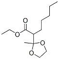 CAS 登录号：72727-57-2， 2-(2-甲基-1,3-二氧戊环-2-基)庚酸乙酯