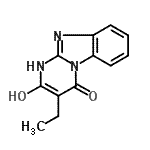 CAS 登录号：727390-74-1， 3-乙基-2-羟基嘧啶并[1,2-a]苯并咪唑-4(1H)-酮