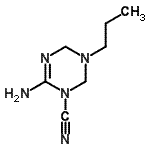 CAS#: 727421-04-7, 6-Amino-3-propyl-3,4-dihydro-1,3,5-triazine-1(2H)-carbonitrile