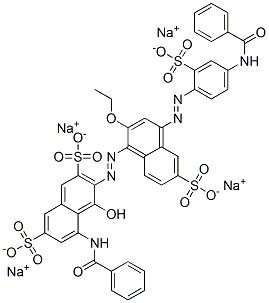 CAS 登录号：72749-84-9， 5-(苯甲酰基氨基)-3-[[4-[[4-(苯甲酰基氨基)-2-磺酸基苯基]偶氮]-2-乙氧基-6-磺酸基-1-萘基]偶氮]-4-羟基萘-2,7-二磺酸四钠