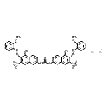 CAS 登录号：72749-88-3， 二钠7,7'-(羰基二亚胺)二{4-羟基-3-[(2-甲氧基苯基)偶氮]-2-萘磺酸酯}