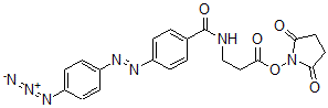 CAS 登录号：72755-63-6， 3-[[4-(4-叠氮基苯基)偶氮苯甲酰基]氨基]丙酸琥珀酰亚胺基酯