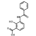 CAS 登录号：727658-54-0， 3-(苯甲酰基氨基)-2-羟基苯甲酸