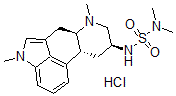 CAS 登录号：72786-12-0， N'-((8alpha)-1,6-二甲基麦角灵-8-基)-N,N-二甲基氨基磺酰胺单盐酸盐