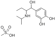 CAS 登录号：7279-75-6， 4-[1-羟基-2-([1-甲基乙基]氨基)丁基]-1,2-苯二酚甲烷磺酸酯