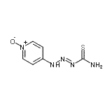 CAS 登录号：72796-02-2， (1E)-3-(1-氧代-4-吡啶基)-1-三氮烯-1-硫代甲酰胺