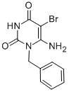 CAS 登录号：72816-87-6， 6-氨基-5-溴-1-(苯基甲基)-2,4(1H,3H)-嘧啶二酮