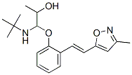 CAS 登录号：72825-08-2， 1-(叔丁基氨基)-3-[2-[(E)-2-(3-甲基-1,2-恶唑-5-基)乙烯基]苯氧基]丙-2-醇
