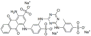 CAS#: 72829-24-4, Trisodium 1-Amino-4-[[3-[[4-Chloro-6-[(2-Methyl-4-Sulfonatophenyl)Amino]-1,3,5-Triazin-2-Yl]Amino]-4-Sulfonatophenyl]Amino]-9,10-Dioxoanthracene-2-Sulfonate