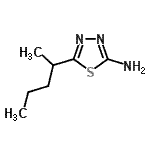 CAS#: 72836-32-9, 5-(2-Pentanyl)-1,3,4-thiadiazol-2-amine