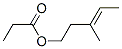 CAS 登录号：72845-38-6， [(E)-3-甲基戊-3-烯基]丙酸酯