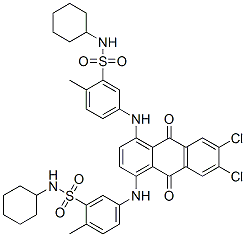 CAS 登录号：72845-49-9， N-(环己基甲基)-2-[[6,7-二氯-4-[[2-(环己基甲基氨基磺酰基)苯基]氨基]-9,10-二氧代蒽-1-基]氨基]苯磺酰胺