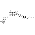 CAS#: 72918-27-5, Trisodium 4-amino-3-({4-[(2,4-diaminophenyl)diazenyl]phenyl}diazenyl)-6-({4-[(2,4-diamino-5-sulfonatophenyl)diazenyl]phenyl}diazenyl)-5-hydroxy-2,7-naphthalenedisulfonate