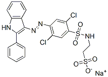 CAS#: 72968-75-3, Sodium 2-[[2,5-Dichloro-4-[(2E)-2-(2-Phenylindol-3-Ylidene)Hydrazinyl]Phenyl]Sulfonylamino]Ethanesulfonate