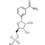 CAS 登录号：7298-94-4， 3-氨基甲酰-1-[5-O-(羟基膦酸)-alpha-D-呋喃核糖基]吡啶鎓