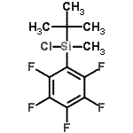 CAS#: 73000-03-0, Chloro(methyl)(2-methyl-2-propanyl)(pentafluorophenyl)silane