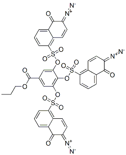 CAS#: 73003-79-9, Propyl 3,4,5-Tris[[(6-Diazo-5,6-Dihydro-5-Oxo-1-Naphthyl)Sulphonyl]Oxy]Benzoate