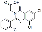 CAS 登录号：73013-14-6， 6,8-二氯-2-(2-氯苯基)-4-氧代喹唑啉-3(4H)-乙酸