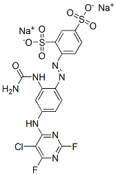 CAS#: 73019-07-5, 4-[[2-[(Aminocarbonyl)Amino] -4-[(5-Chloro-2,6-Difluoro-4-Pyrimidinyl)Amino ]Phenyl]Azo]-1,3-Benzenedisulfonic Acid Disodium Salt