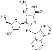 CAS 登录号：73051-69-1， 2'-脱氧-8-(9H-芴-2-基氨基)-鸟苷
