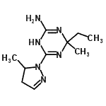 CAS#: 731753-52-9, 4-Ethyl-4-methyl-6-(5-methyl-4,5-dihydro-1H-pyrazol-1-yl)-1,4-dihydro-1,3,5-triazin-2-amine
