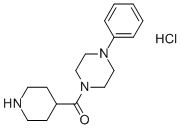 CAS 登录号：731832-24-9， (4-苯基-哌嗪-1-基)-哌啶-4-基-甲酮盐酸盐