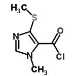 CAS 登录号：73187-14-1， 1-甲基-4-(甲硫基)-1H-咪唑-5-甲酰氯