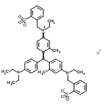 CAS#: 73215-38-0, Hydrogen 2-({[4-([4-(diethylamino)phenyl]{4-[ethyl(2-sulfonatobenzyl)amino]-2-methylphenyl}methylene)-3-methyl-2,5-cyclohexadien-1-ylidene](ethyl)ammonio}methyl)benzenesulfonate