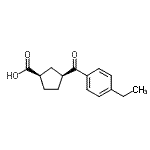 CAS 登录号：732252-55-0， (1R,3S)-3-(4-乙基苯甲酰)环戊烷羧酸