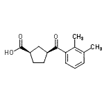 CAS#: 732252-91-4, (1R,3S)-3-(2,3-Dimethylbenzoyl)cyclopentanecarboxylic acid