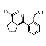 CAS 登录号：732253-54-2， (1R,2S)-2-(2-甲氧基苯甲酰基)环戊烷羧酸